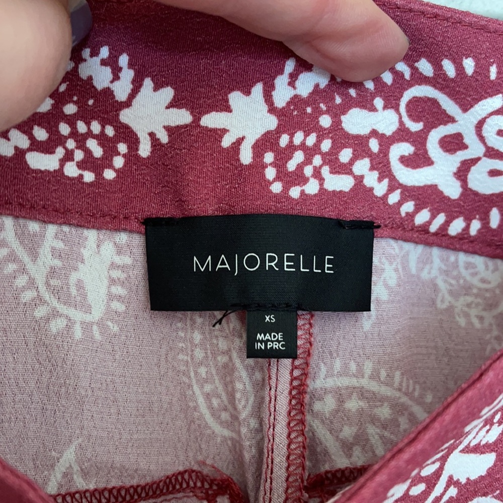 MAJORELLE Pink Paisley Wide-Leg Flare Pants - Picture 6 of 9